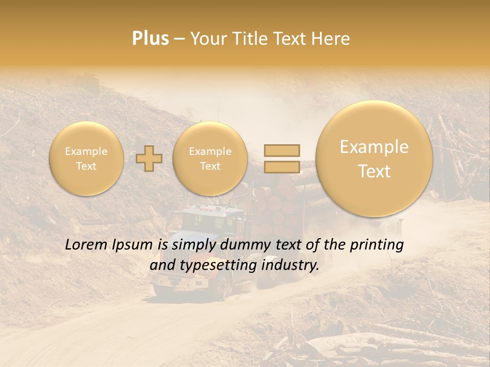 Vehicle Lorry Machine PowerPoint Template