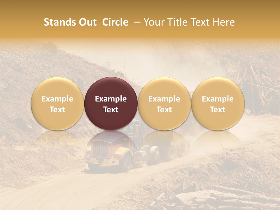 Vehicle Lorry Machine PowerPoint Template