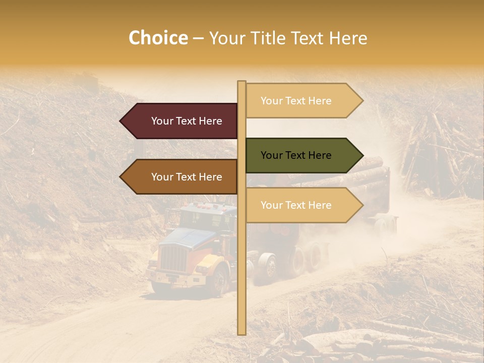 Vehicle Lorry Machine PowerPoint Template