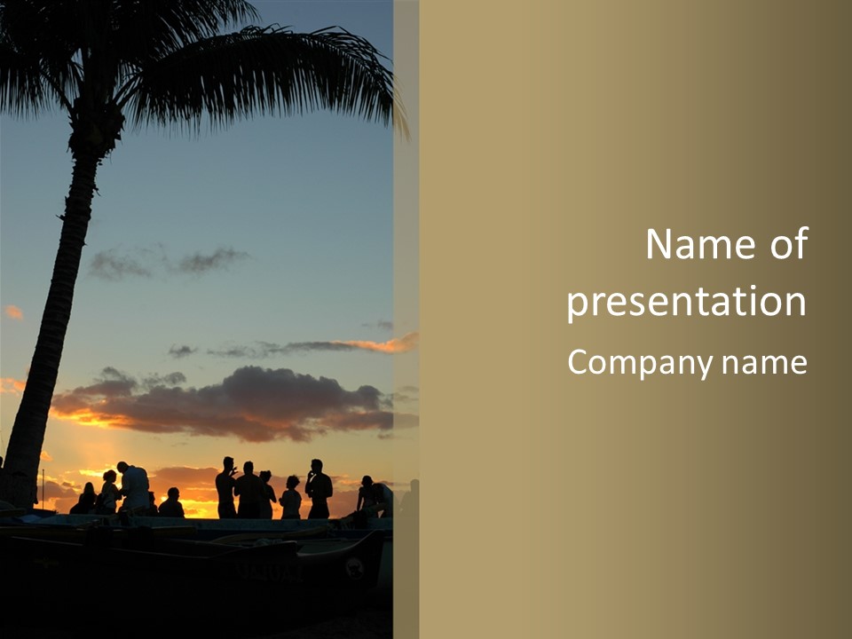 Women Tropical Men PowerPoint Template