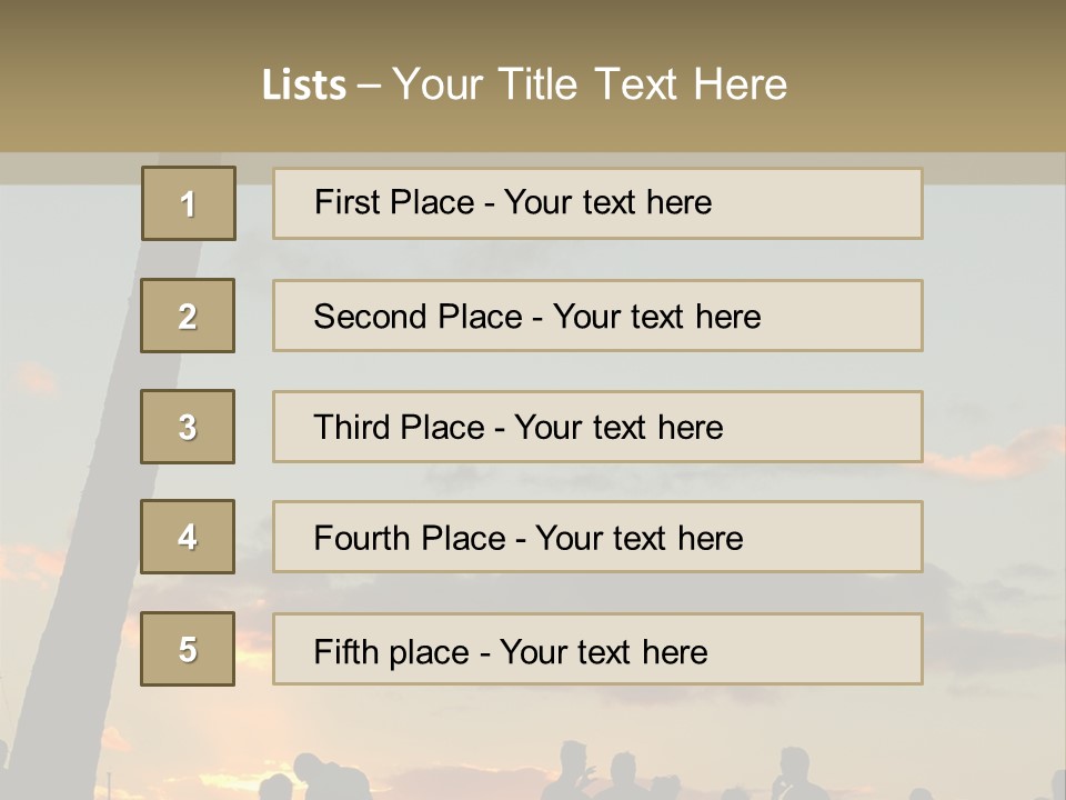 Women Tropical Men PowerPoint Template