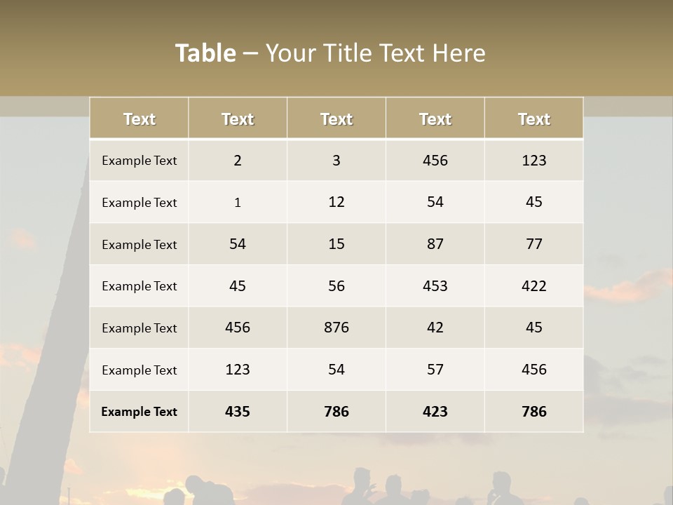 Women Tropical Men PowerPoint Template