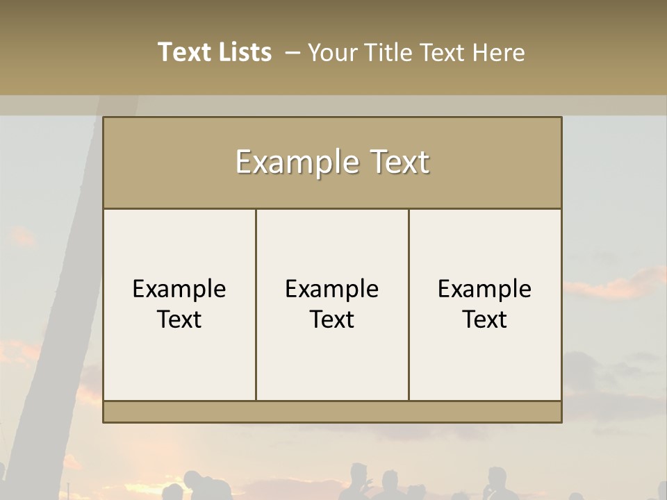 Women Tropical Men PowerPoint Template