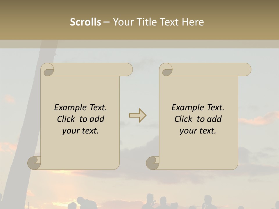 Women Tropical Men PowerPoint Template