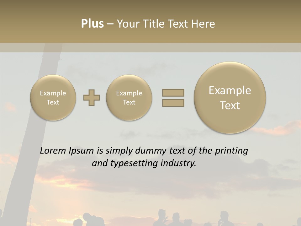 Women Tropical Men PowerPoint Template