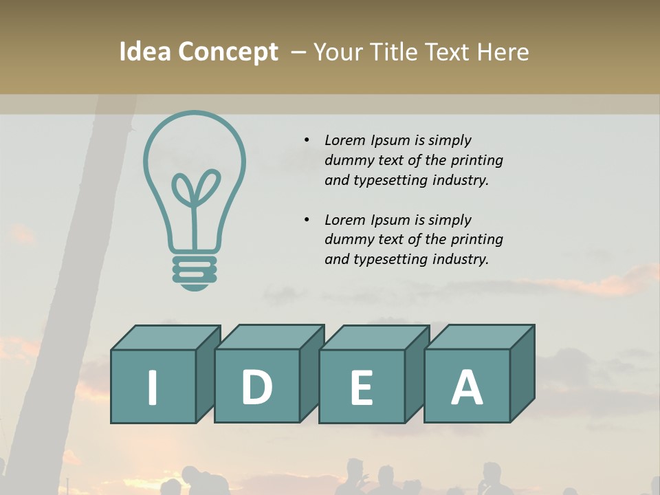 Women Tropical Men PowerPoint Template