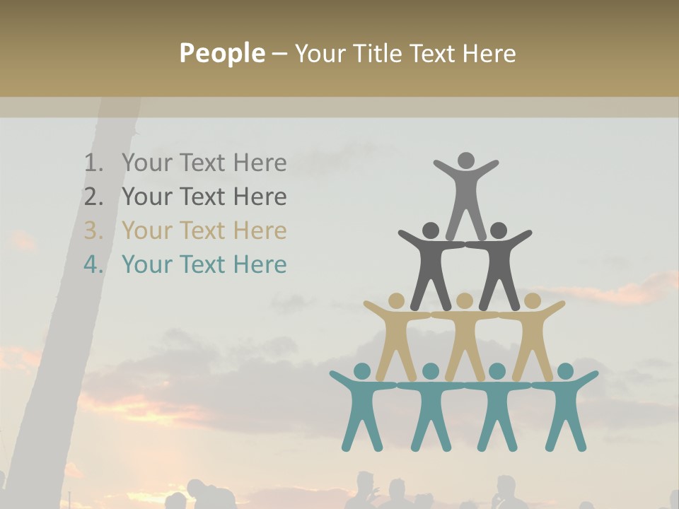 Women Tropical Men PowerPoint Template