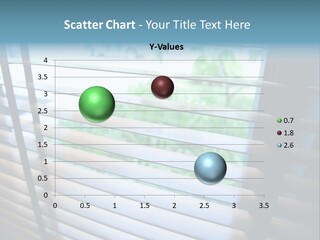 Through Green Blind PowerPoint Template