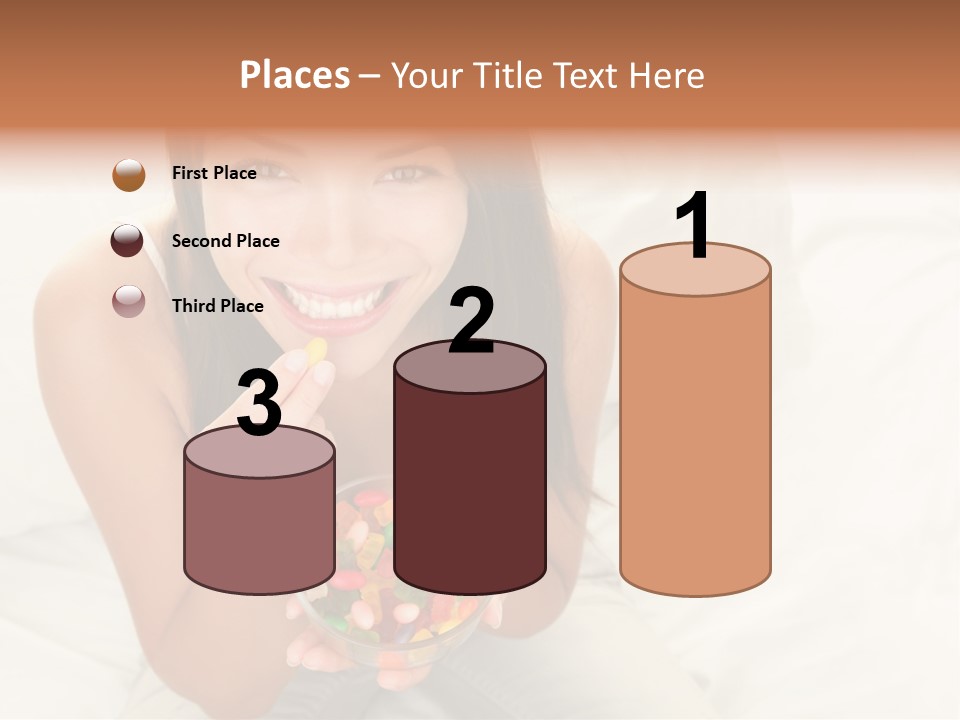 Top Candy Female PowerPoint Template