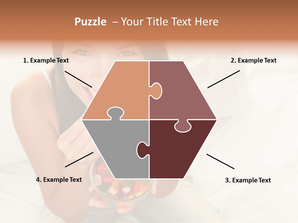 Top Candy Female PowerPoint Template