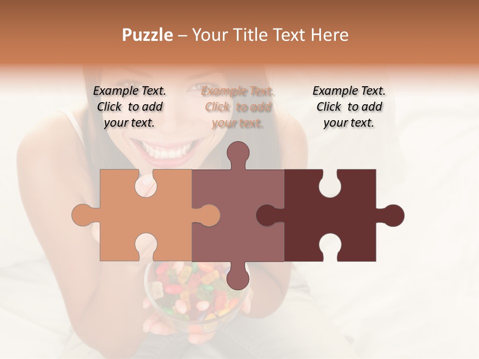 Top Candy Female PowerPoint Template