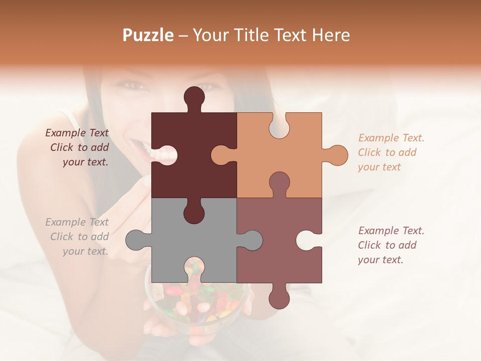 Top Candy Female PowerPoint Template