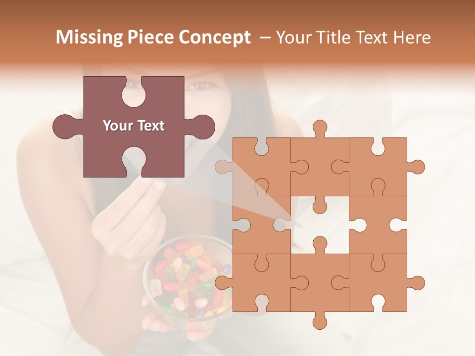 Top Candy Female PowerPoint Template