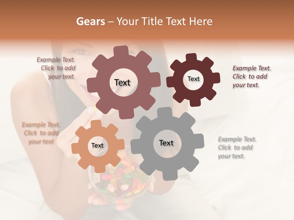 Top Candy Female PowerPoint Template