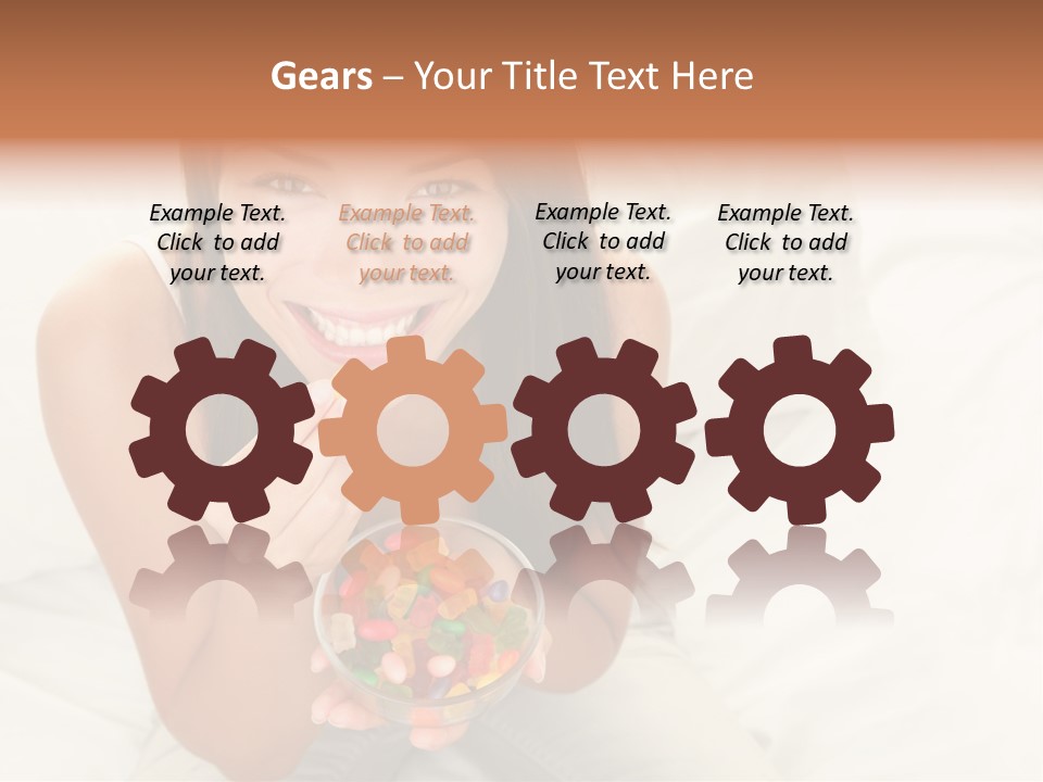 Top Candy Female PowerPoint Template