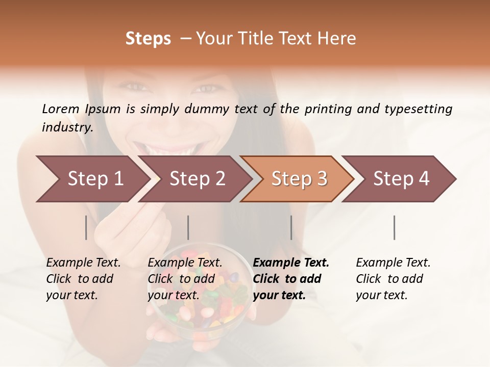 Top Candy Female PowerPoint Template
