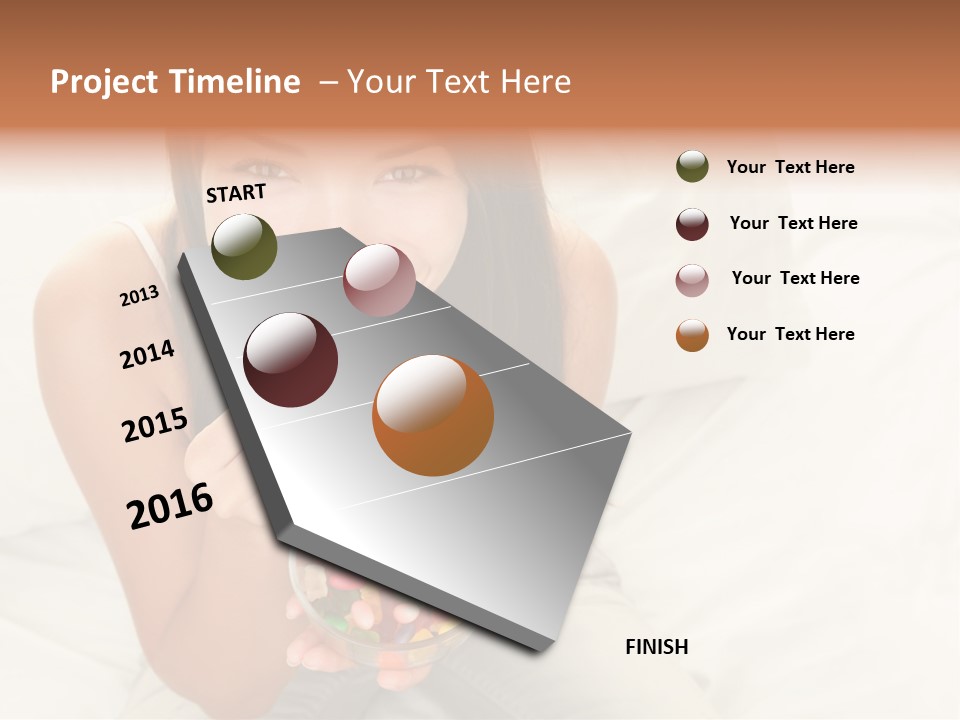 Top Candy Female PowerPoint Template