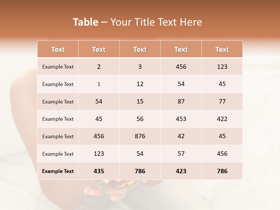 Top Candy Female PowerPoint Template