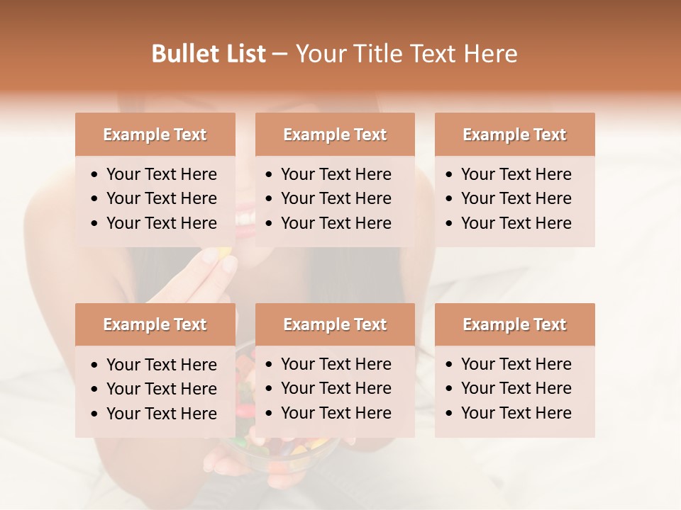 Top Candy Female PowerPoint Template