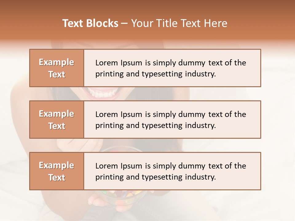 Top Candy Female PowerPoint Template