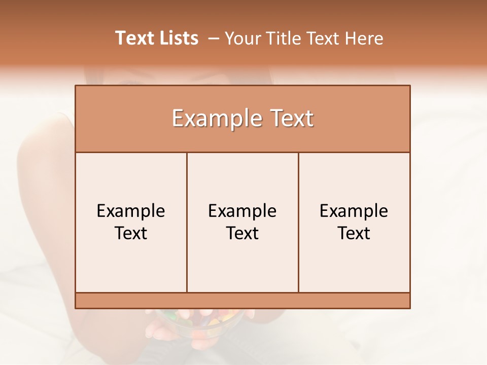 Top Candy Female PowerPoint Template