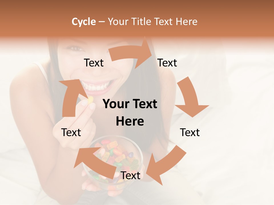 Top Candy Female PowerPoint Template