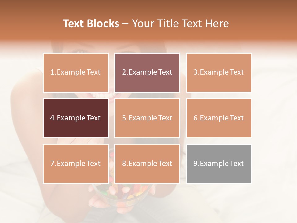 Top Candy Female PowerPoint Template