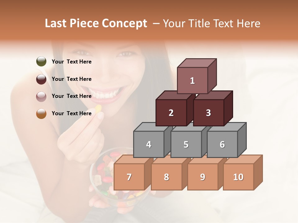 Top Candy Female PowerPoint Template
