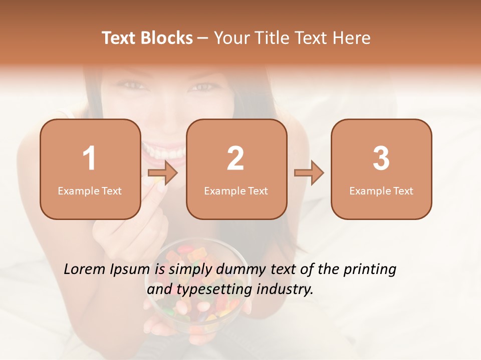 Top Candy Female PowerPoint Template