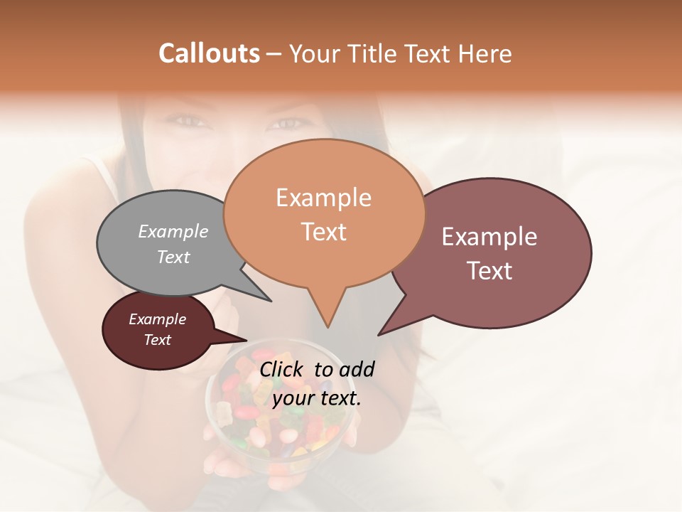 Top Candy Female PowerPoint Template