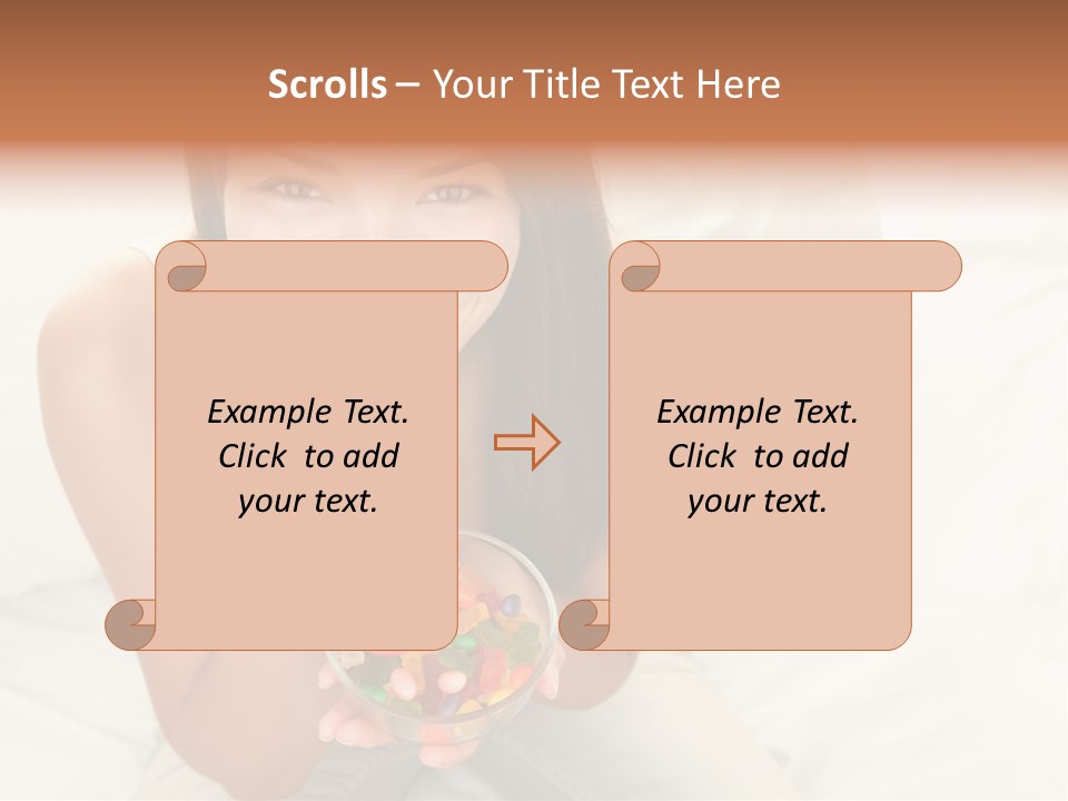Top Candy Female PowerPoint Template