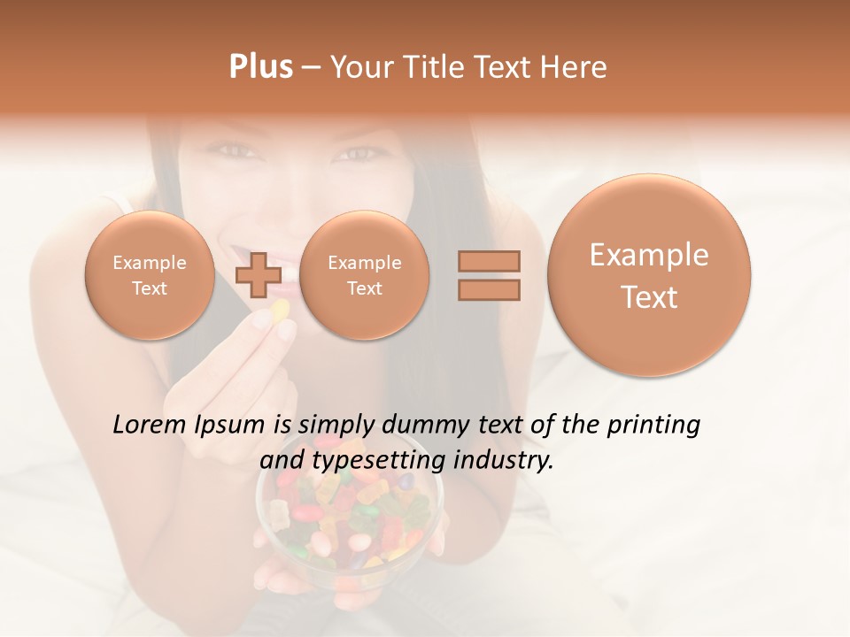 Top Candy Female PowerPoint Template