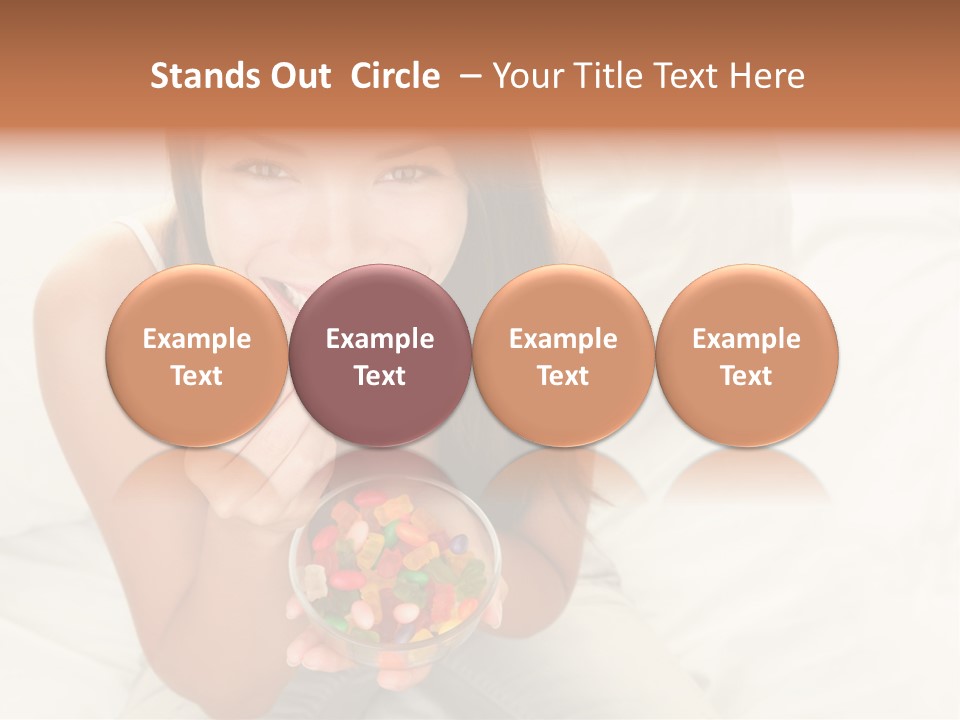 Top Candy Female PowerPoint Template