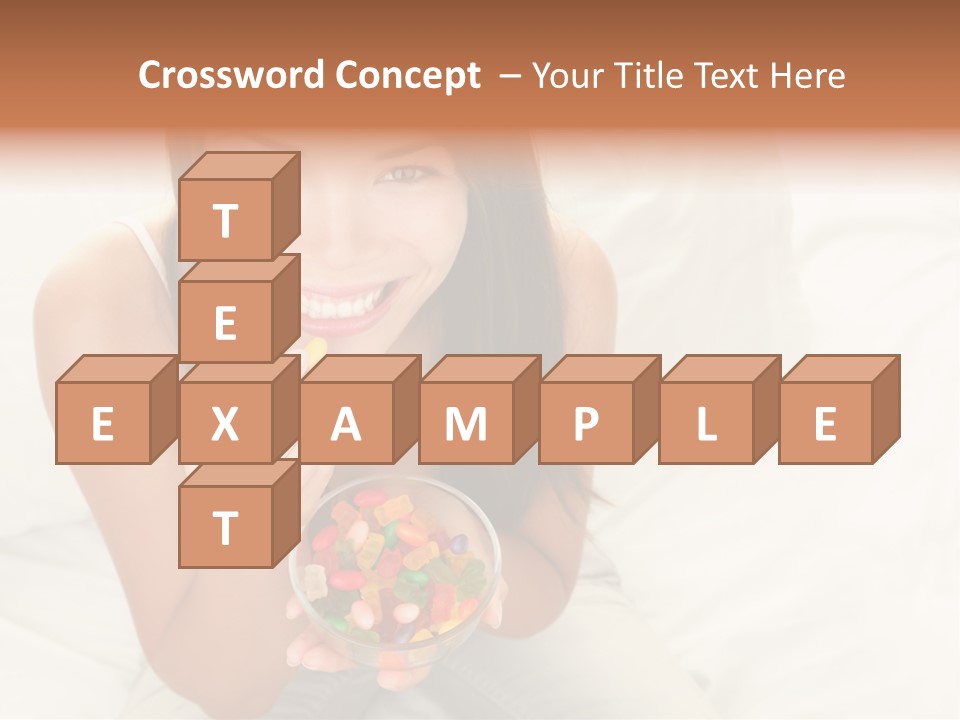 Top Candy Female PowerPoint Template