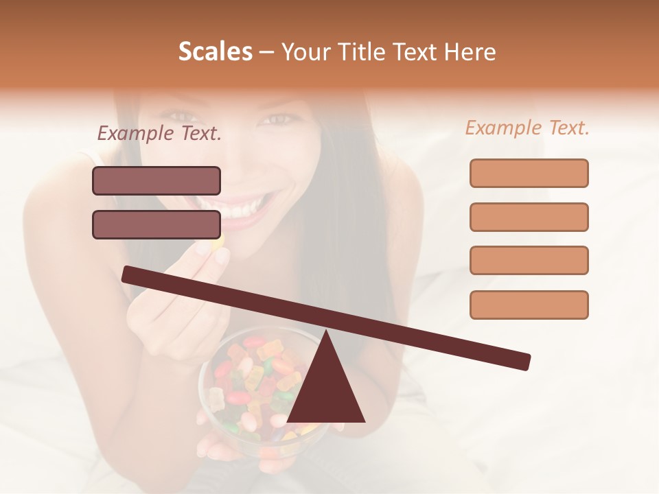Top Candy Female PowerPoint Template