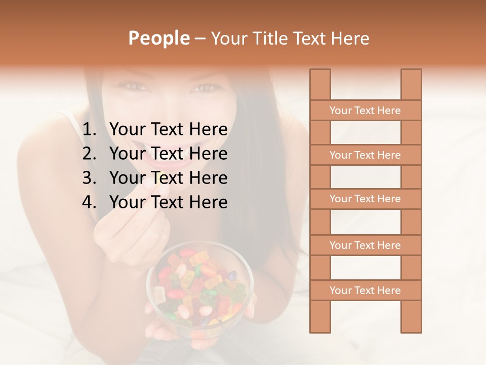 Top Candy Female PowerPoint Template