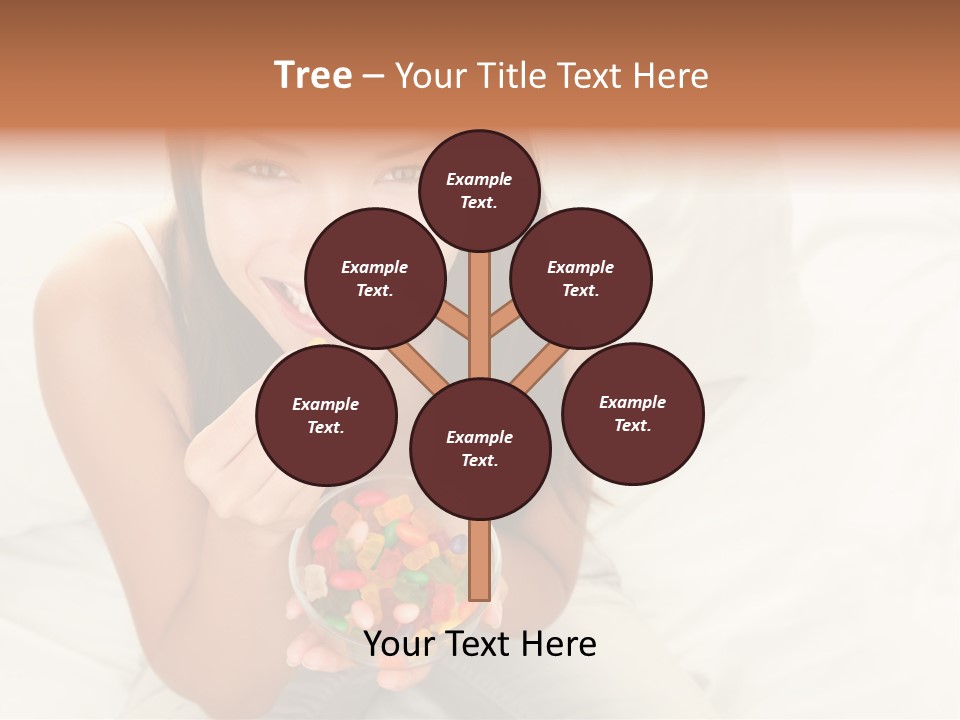 Top Candy Female PowerPoint Template