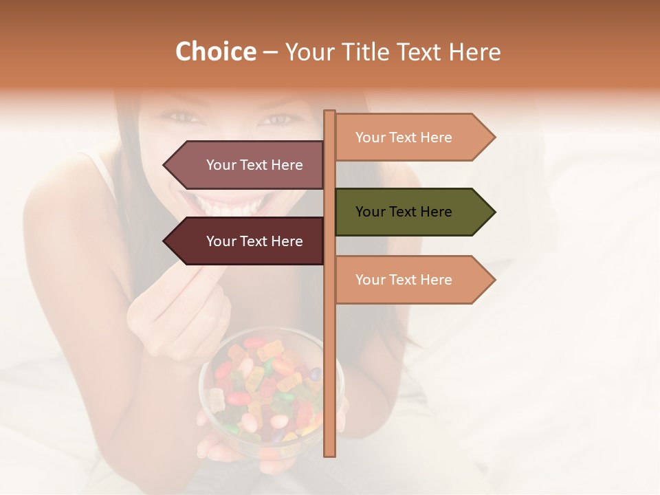 Top Candy Female PowerPoint Template