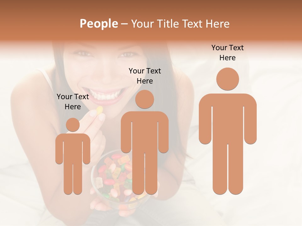 Top Candy Female PowerPoint Template