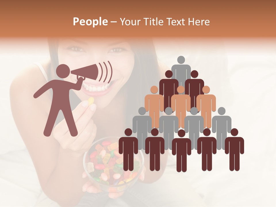 Top Candy Female PowerPoint Template