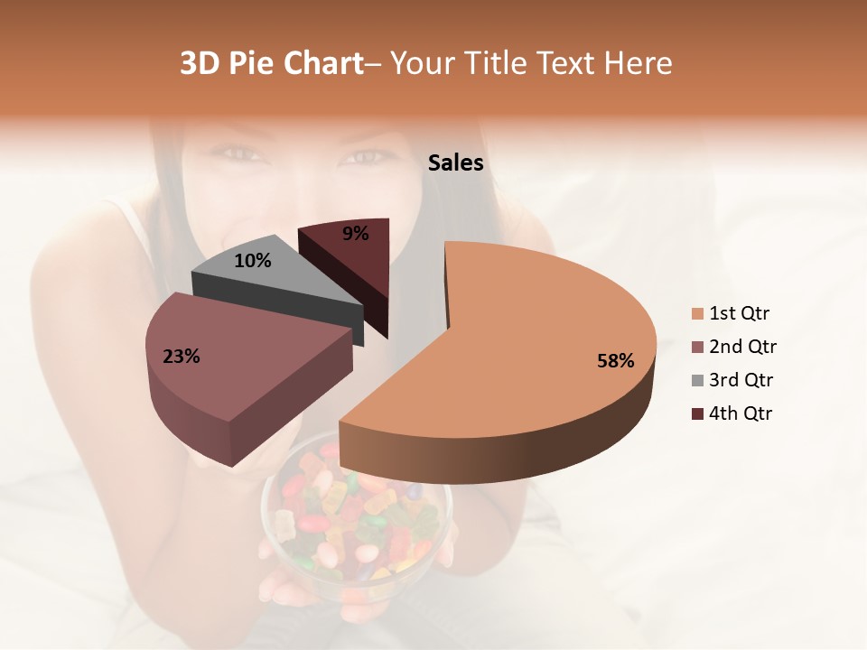Top Candy Female PowerPoint Template
