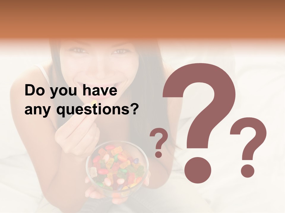 Top Candy Female PowerPoint Template