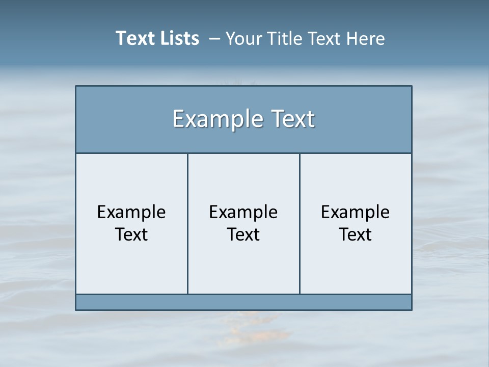 Reflection Outdoor Waterfowl PowerPoint Template