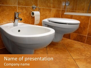 Decorated Bathroom Elegant PowerPoint Template
