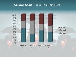 Businessmen Business Rain PowerPoint Template