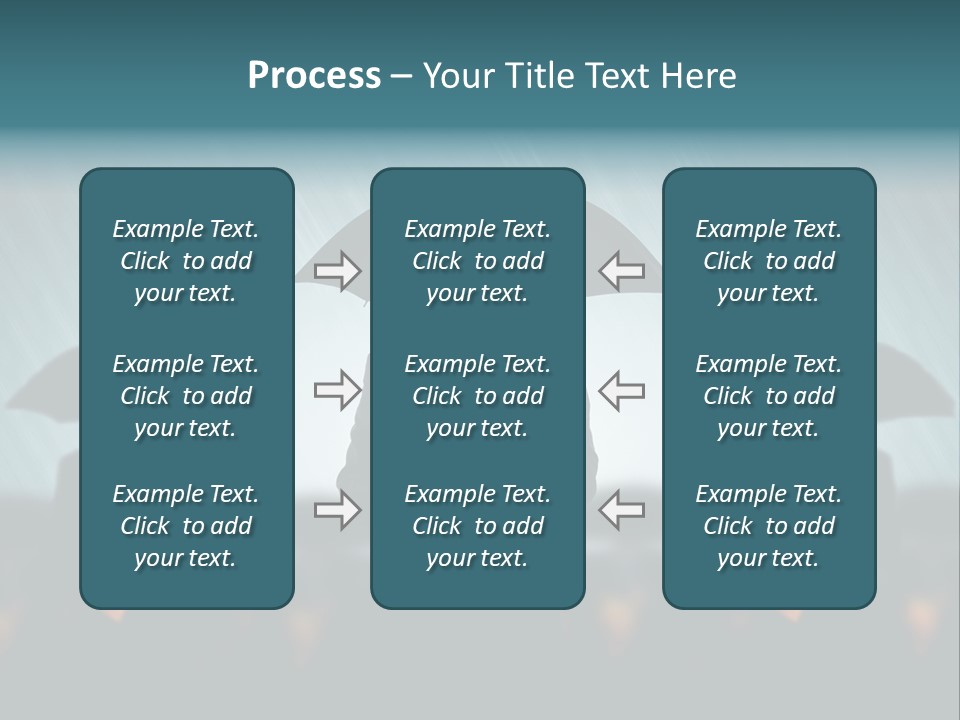 Businessmen Business Rain PowerPoint Template