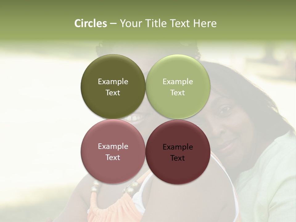 Two African Closeness PowerPoint Template