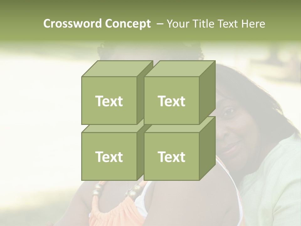Two African Closeness PowerPoint Template