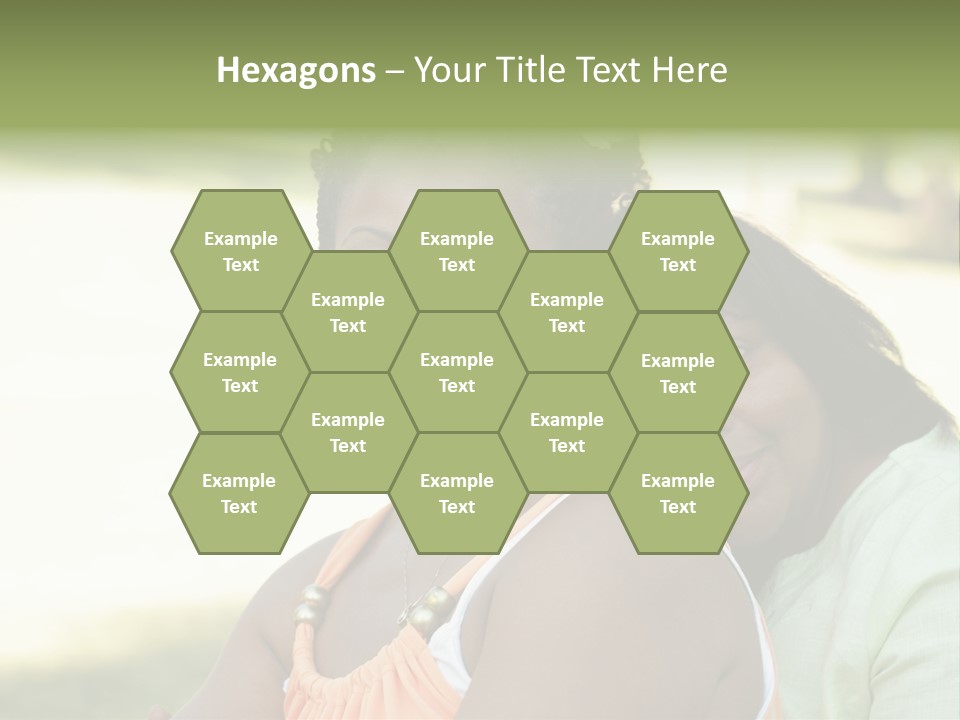 Two African Closeness PowerPoint Template