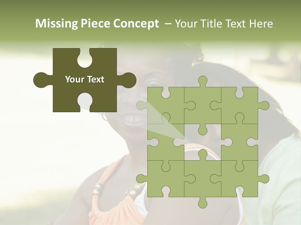 Two African Closeness PowerPoint Template